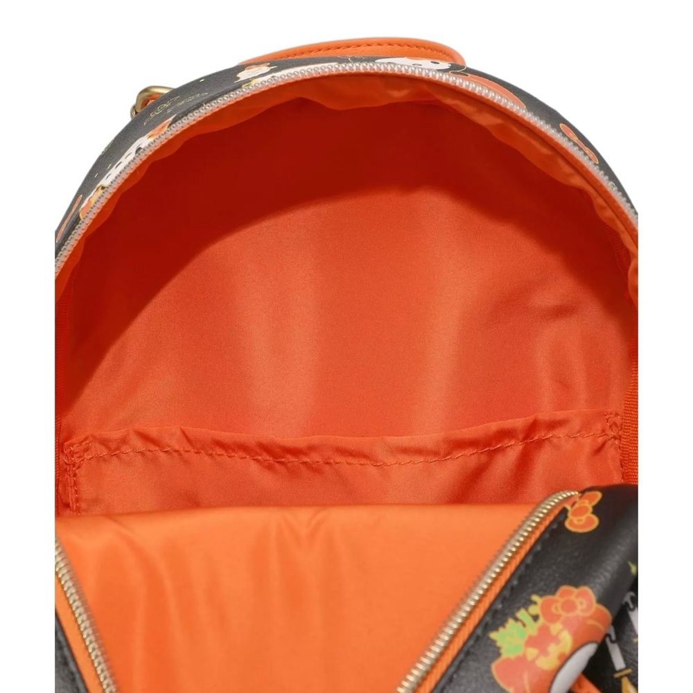 NEW Loungefly Sanrio Hello Kitty Pumpkin Halloween Mini Backpack - Picture 4 of 6